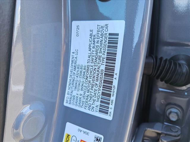 new 2025 Honda Accord car, priced at $32,165