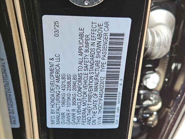 new 2025 Honda Accord car, priced at $31,710