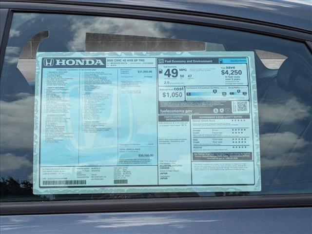 new 2025 Honda Civic Hybrid car, priced at $31,219