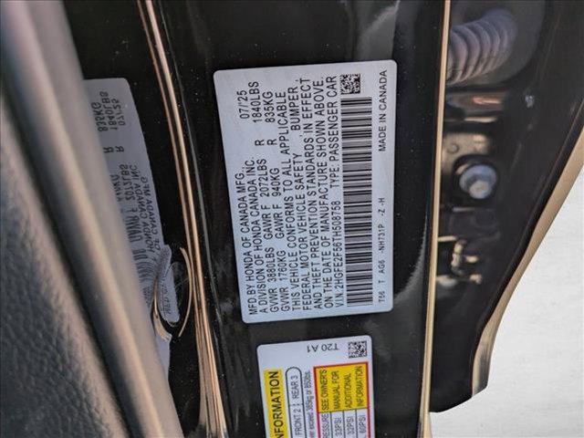 new 2026 Honda Civic car, priced at $27,745