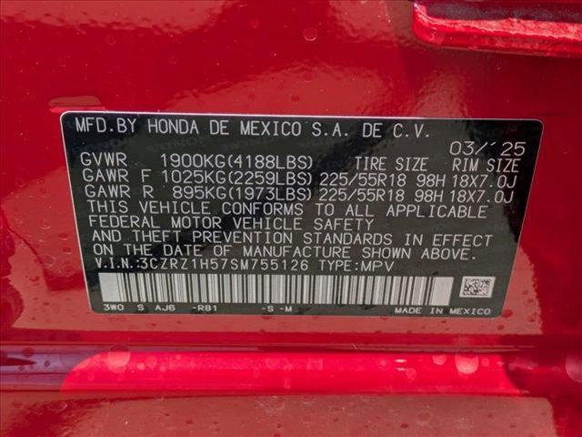 new 2025 Honda HR-V car, priced at $28,895