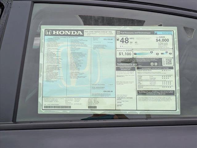new 2025 Honda Civic Hybrid car, priced at $32,345