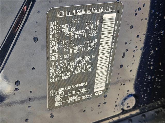 used 2017 INFINITI QX80 car, priced at $21,995