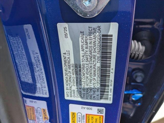 new 2025 Honda Accord Hybrid car, priced at $33,755
