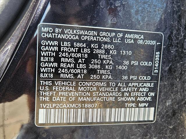 used 2021 Volkswagen Atlas car, priced at $23,995