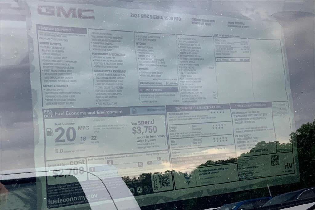 new 2024 GMC Sierra 1500 car, priced at $33,510