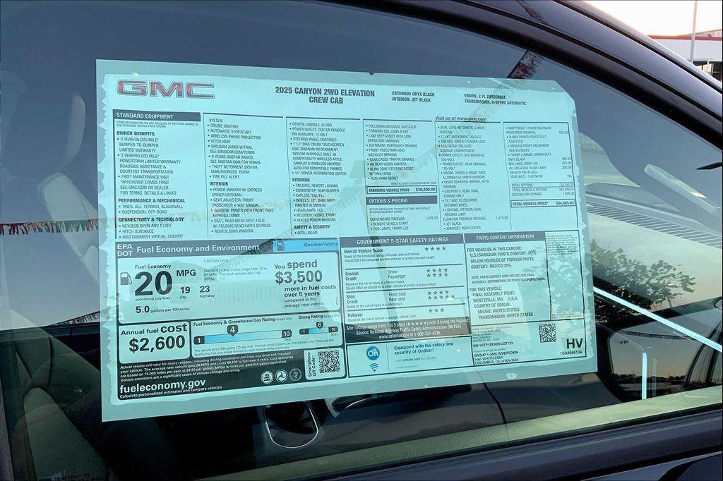 new 2025 GMC Canyon car, priced at $44,685