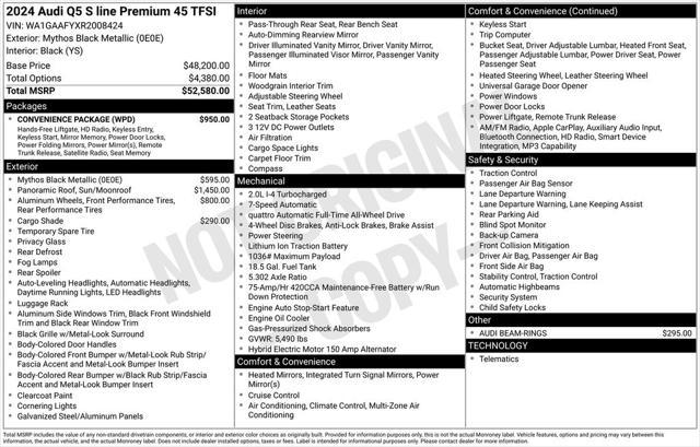 used 2024 Audi Q5 car, priced at $42,652
