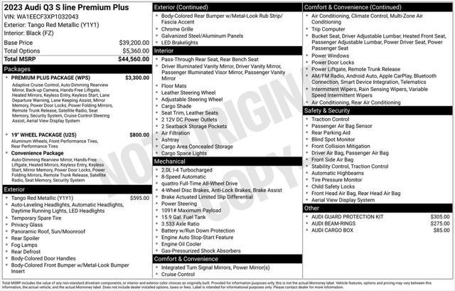 used 2023 Audi Q3 car, priced at $34,993