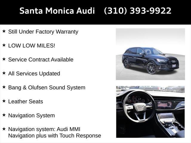 used 2023 Audi Q7 car, priced at $69,750