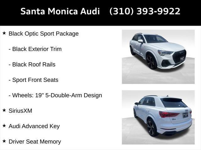 used 2024 Audi Q3 car, priced at $37,998