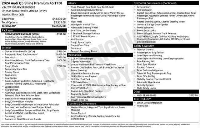 used 2024 Audi Q5 car, priced at $42,888