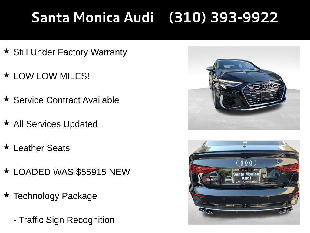 used 2023 Audi S3 car, priced at $44,998