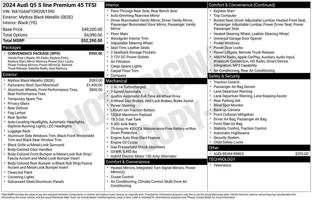 used 2024 Audi Q5 car, priced at $40,338