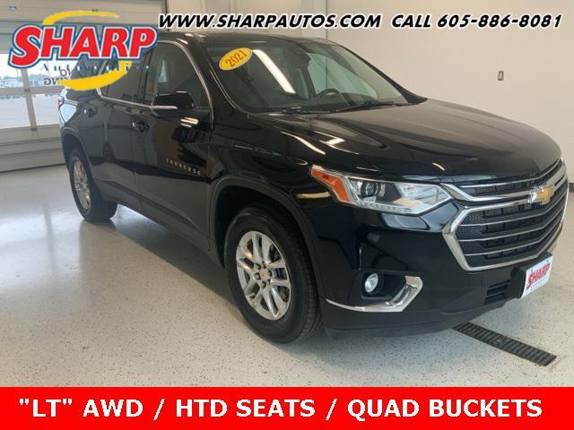 used 2021 Chevrolet Traverse car, priced at $24,870