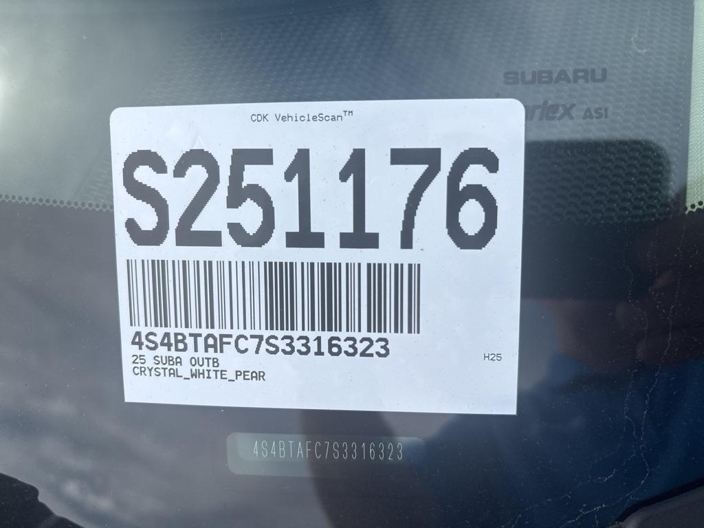 new 2025 Subaru Outback car, priced at $38,440