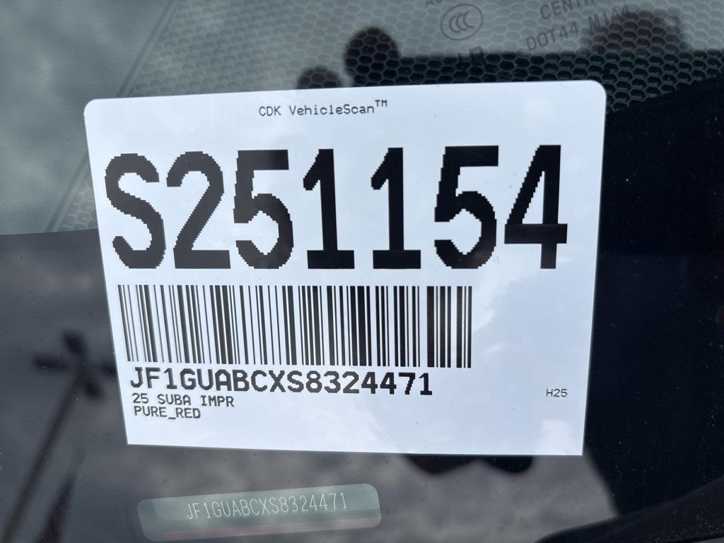 new 2025 Subaru Impreza car, priced at $26,646