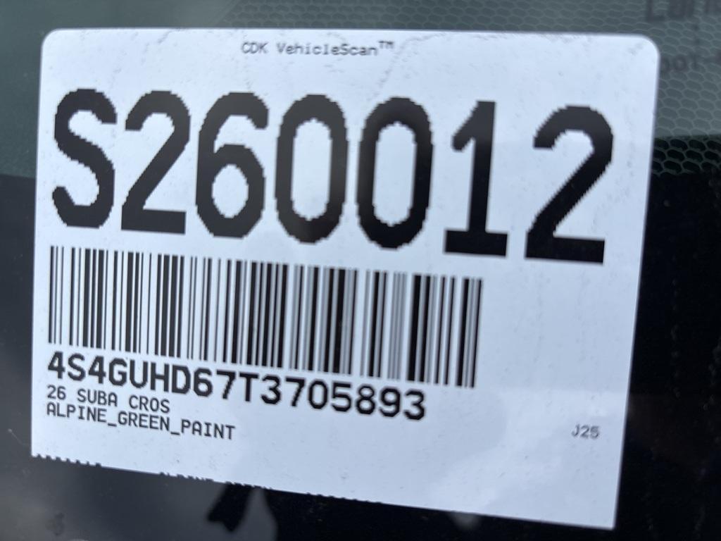 new 2026 Subaru Crosstrek car, priced at $32,929