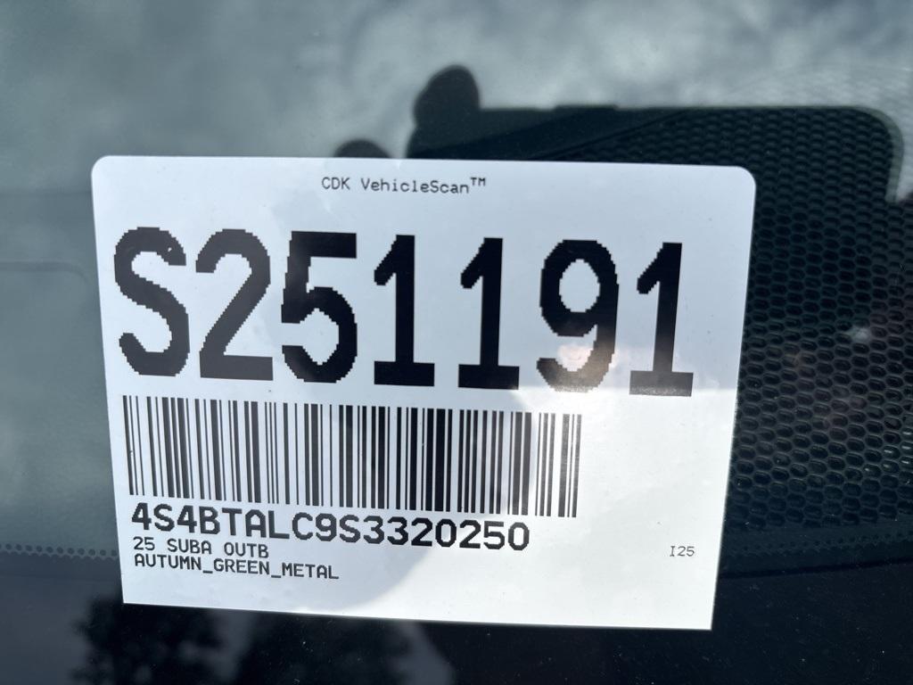 new 2025 Subaru Outback car, priced at $39,865