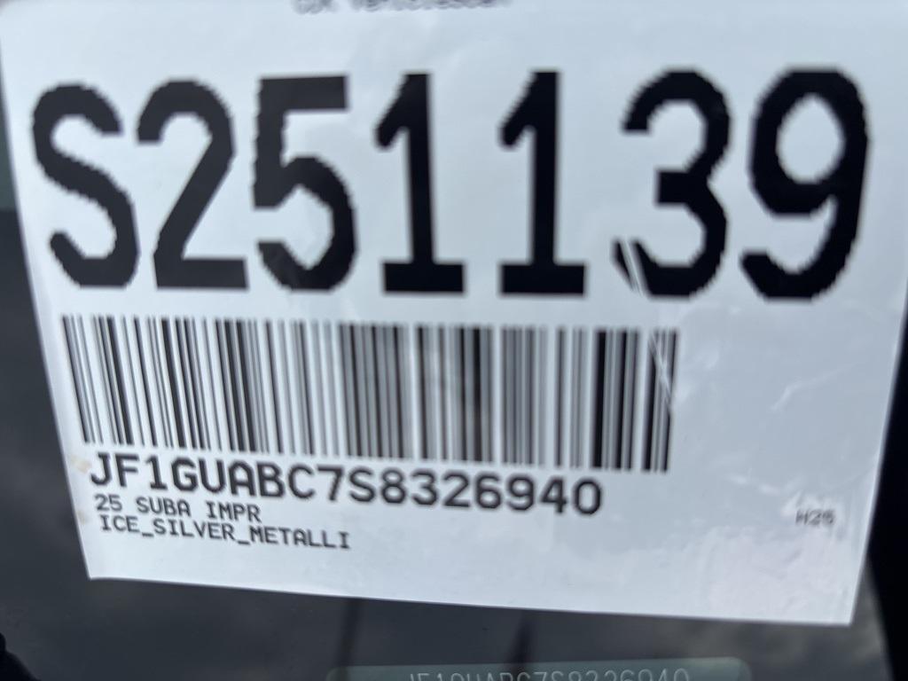new 2025 Subaru Impreza car, priced at $26,646