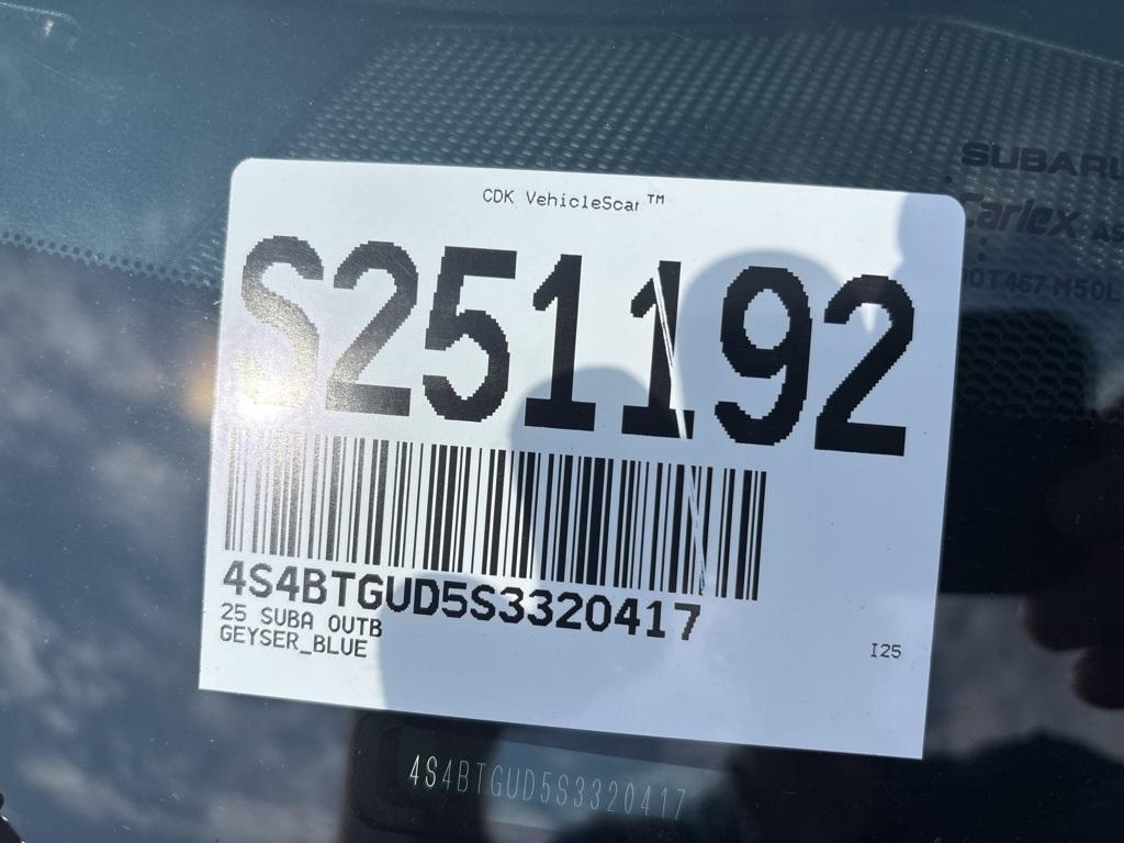 new 2025 Subaru Outback car, priced at $45,725