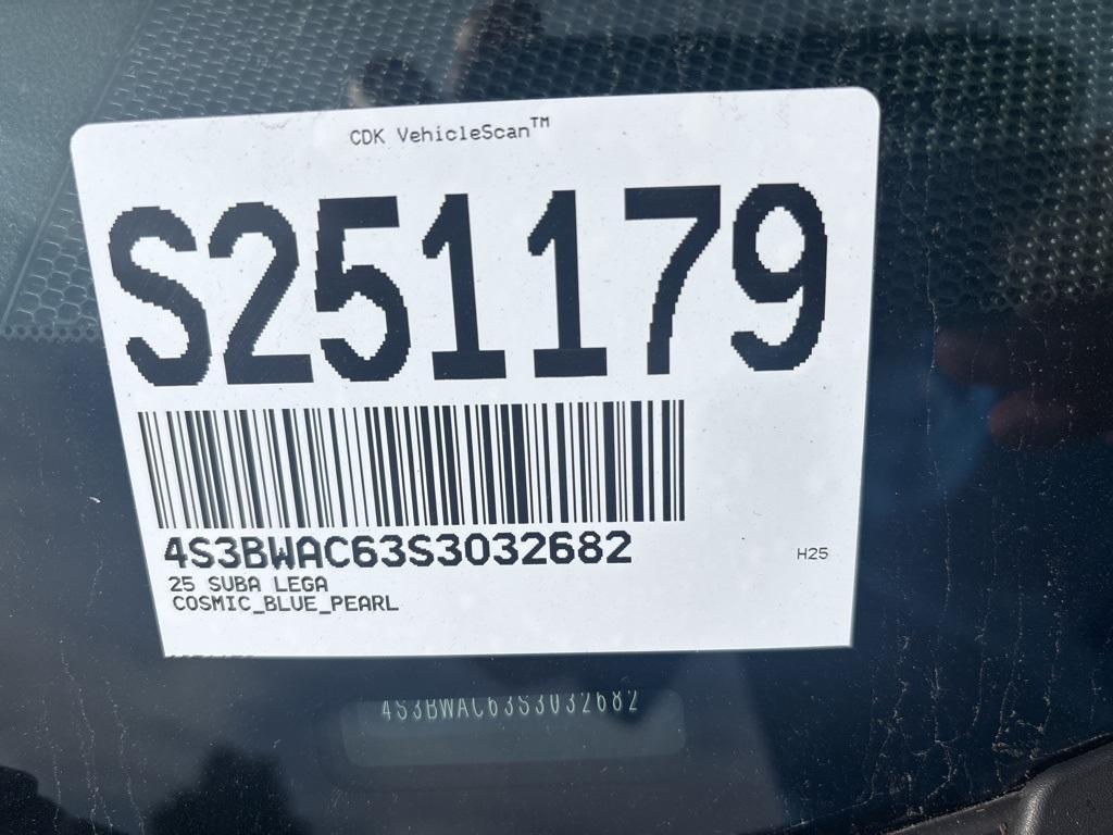 new 2025 Subaru Legacy car, priced at $30,280