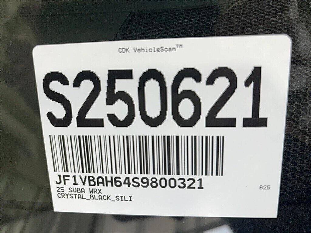 new 2025 Subaru WRX car, priced at $37,921