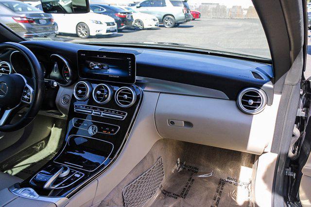 used 2019 Mercedes-Benz C-Class car, priced at $27,500