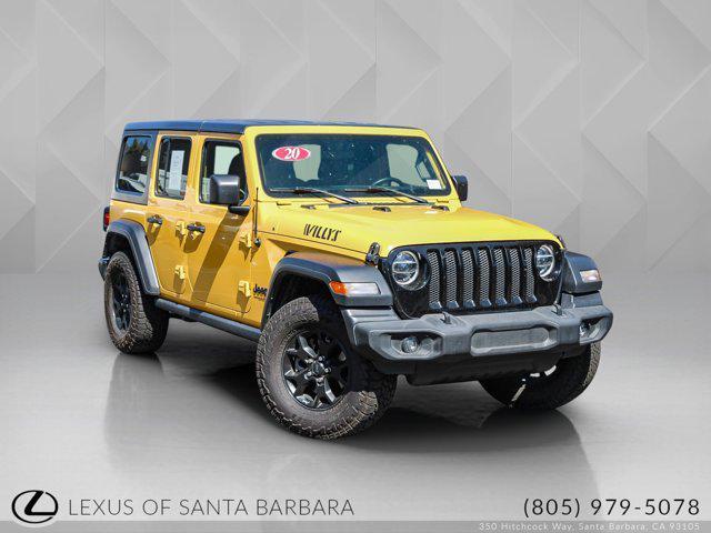 used 2020 Jeep Wrangler Unlimited car, priced at $27,995