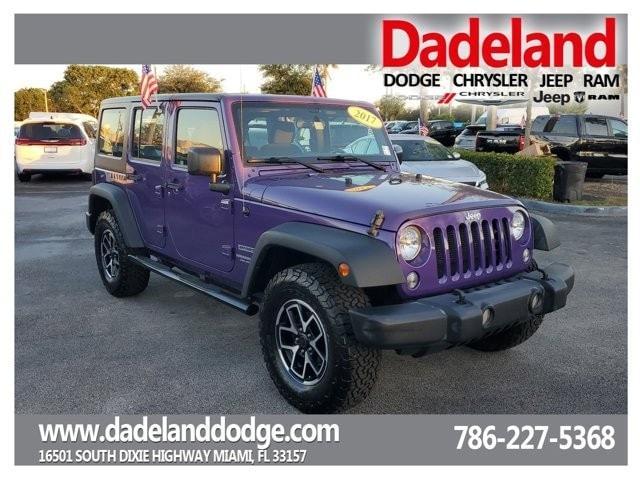 used 2017 Jeep Wrangler Unlimited car, priced at $18,995