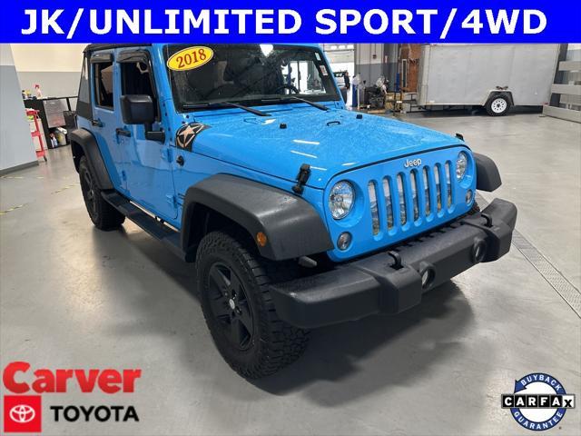 used 2018 Jeep Wrangler JK Unlimited car, priced at $20,623