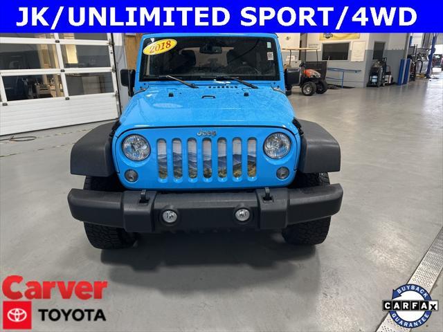 used 2018 Jeep Wrangler JK Unlimited car, priced at $20,623