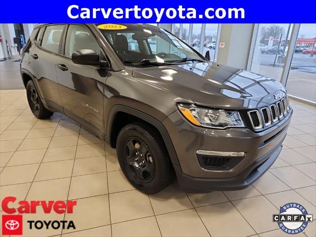 used 2021 Jeep Compass car, priced at $20,175