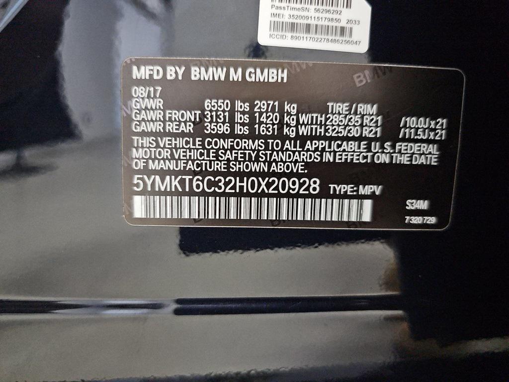 used 2017 BMW X5 M car, priced at $34,995