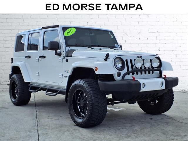 used 2015 Jeep Wrangler Unlimited car, priced at $14,893