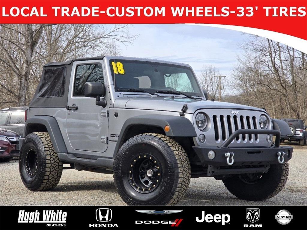 used 2018 Jeep Wrangler JK car, priced at $19,656