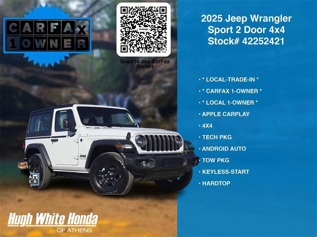 used 2025 Jeep Wrangler car, priced at $33,899