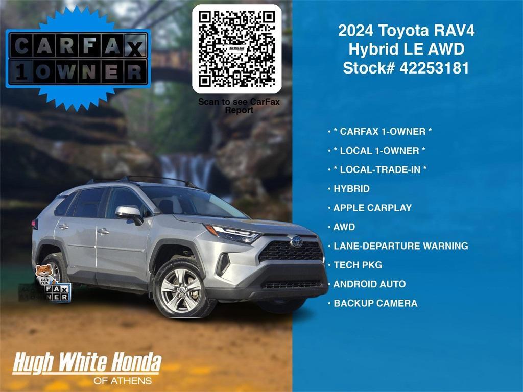 used 2024 Toyota RAV4 Hybrid car, priced at $28,980
