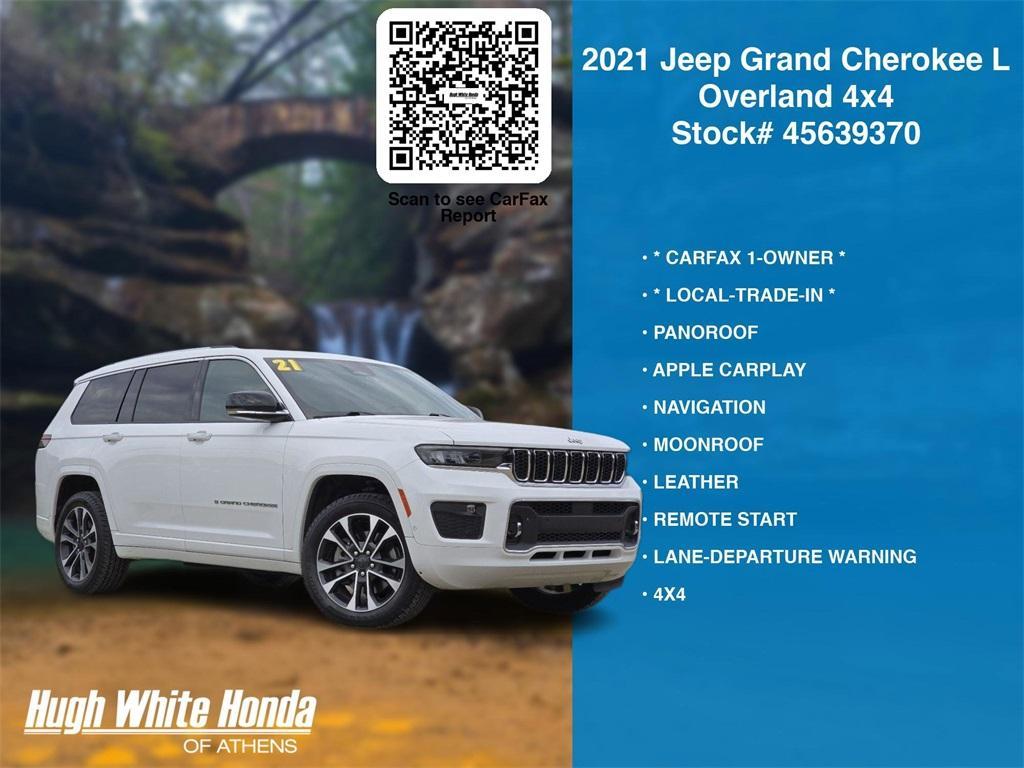 used 2021 Jeep Grand Cherokee L car, priced at $26,967