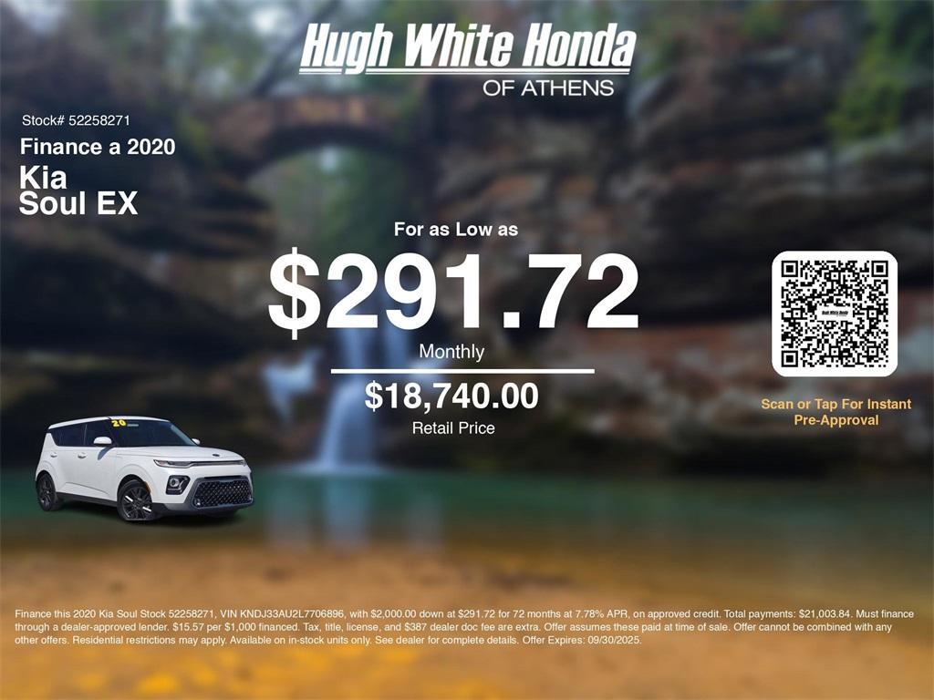 used 2020 Kia Soul car, priced at $16,980