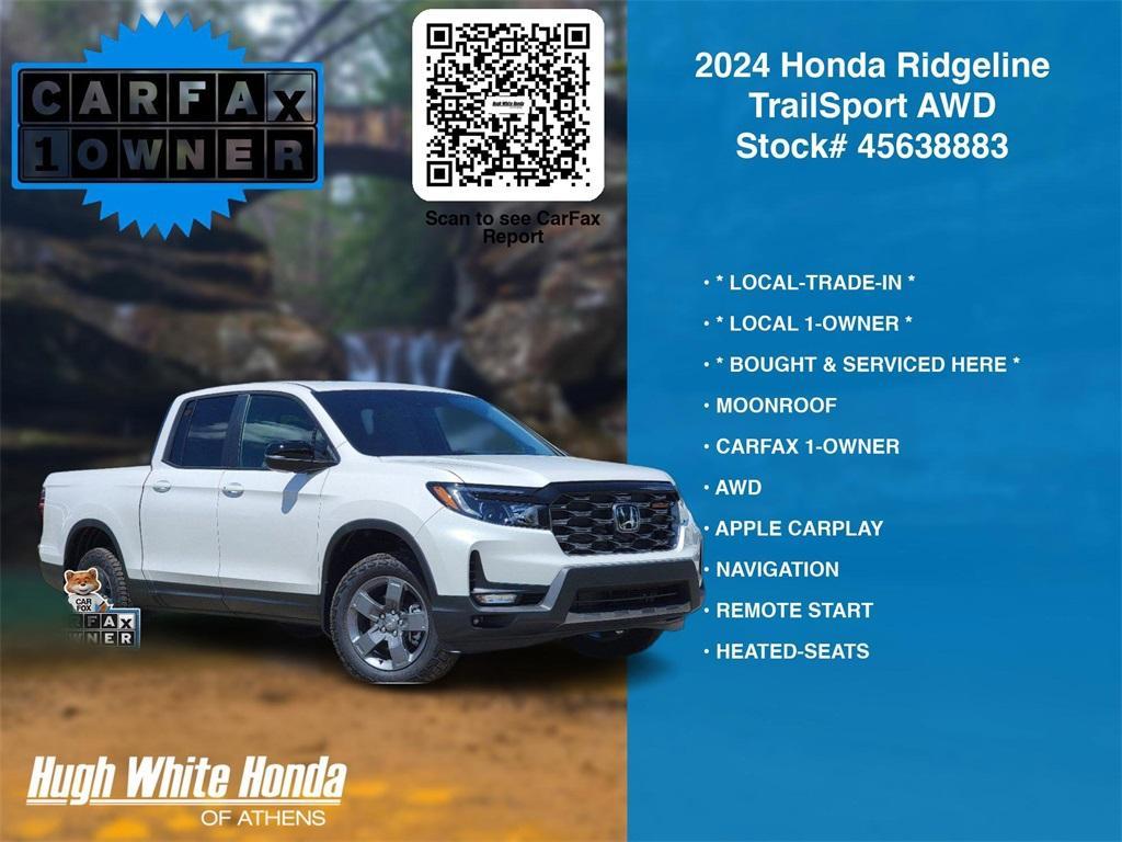 used 2024 Honda Ridgeline car, priced at $36,980