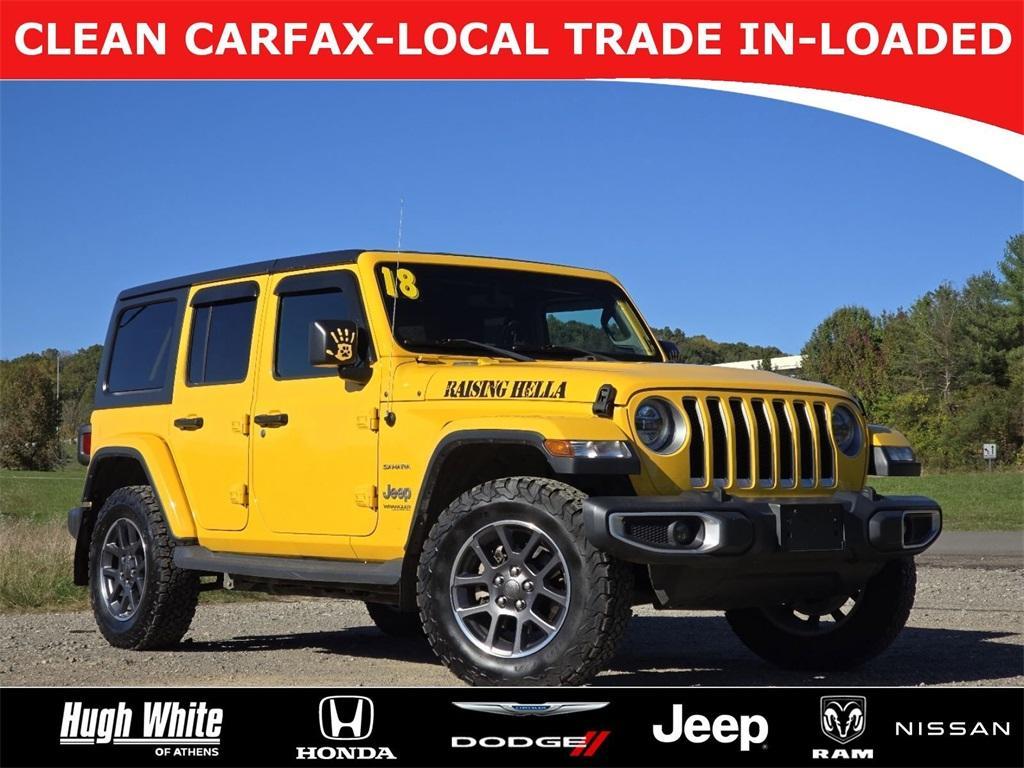 used 2018 Jeep Wrangler Unlimited car, priced at $24,841