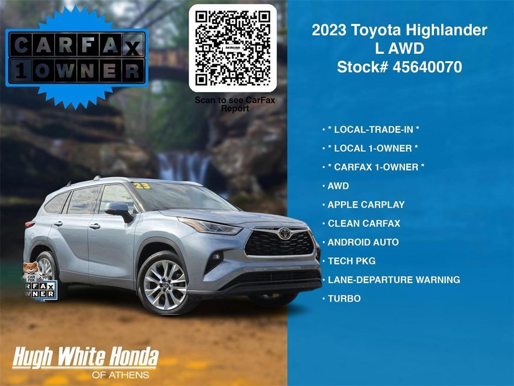 used 2023 Toyota Highlander car, priced at $39,931