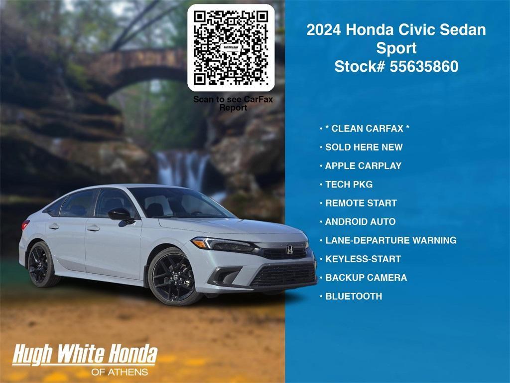 used 2024 Honda Civic car, priced at $25,333