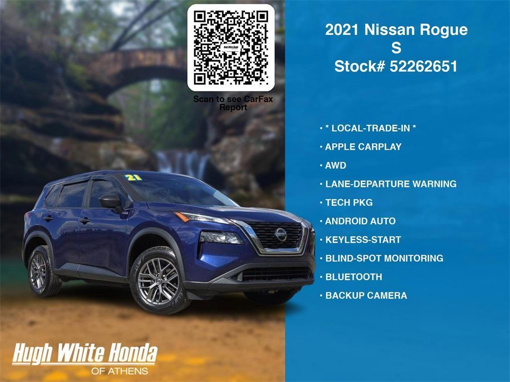 used 2021 Nissan Rogue car, priced at $15,000