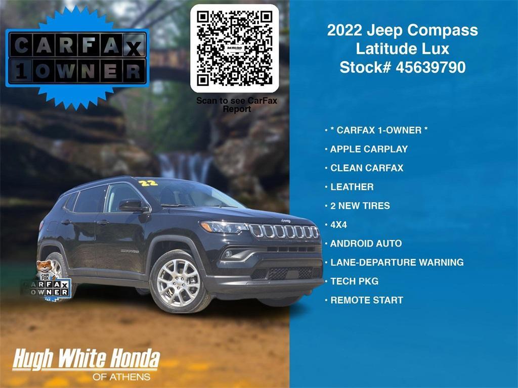 used 2022 Jeep Compass car, priced at $20,723