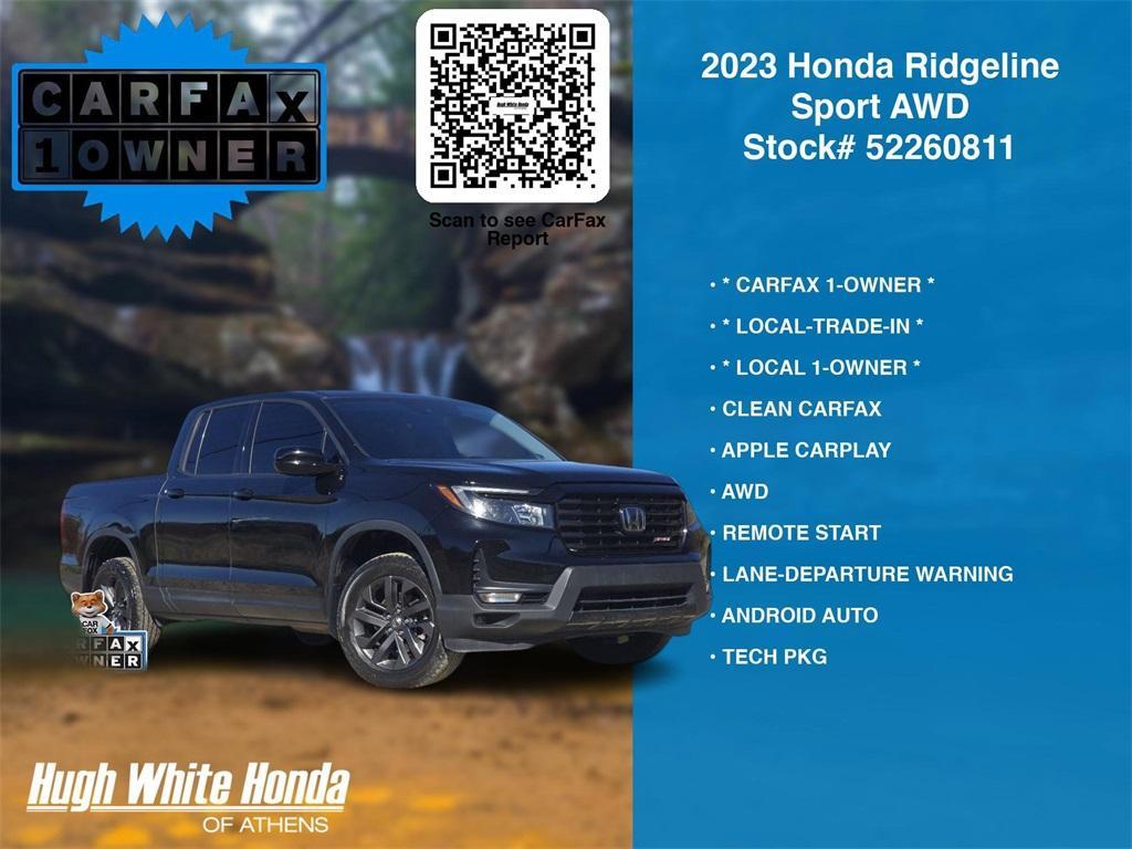 used 2023 Honda Ridgeline car, priced at $28,694
