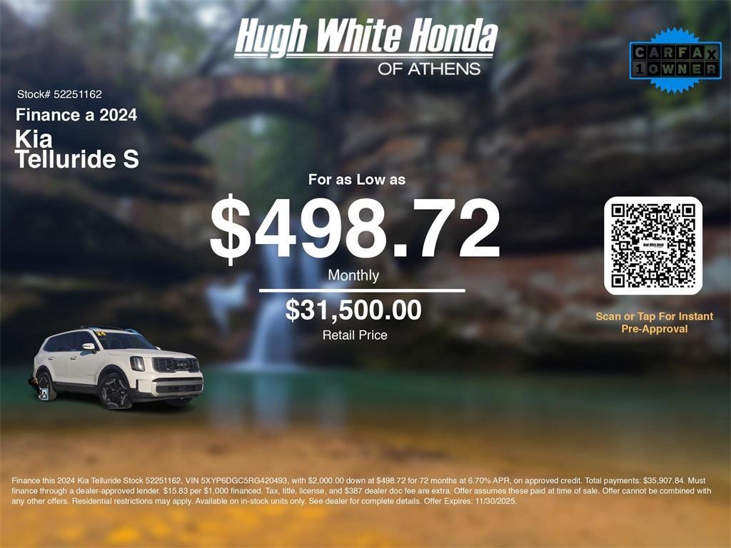 used 2024 Kia Telluride car, priced at $30,980