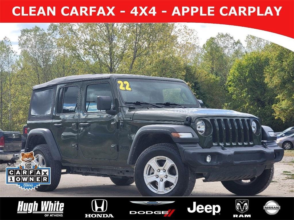 used 2022 Jeep Wrangler Unlimited car, priced at $25,814