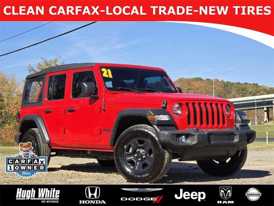 used 2021 Jeep Wrangler Unlimited car, priced at $26,966